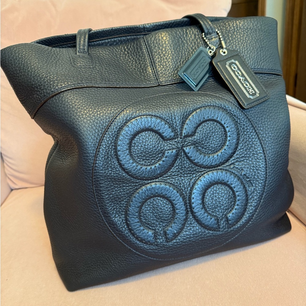 Coach Julia Op Art Leather Tote